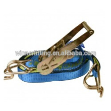 100% Polyester retractable ratchet strap